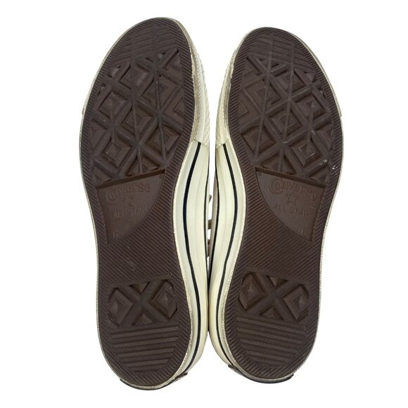 Converse chuck 70 High Top Egret Metallic Floral Sneakers Women’s size 8 - Picture 7 of 11